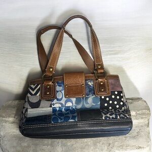 COACH y2k Patchwork Leather Shoulder Bag